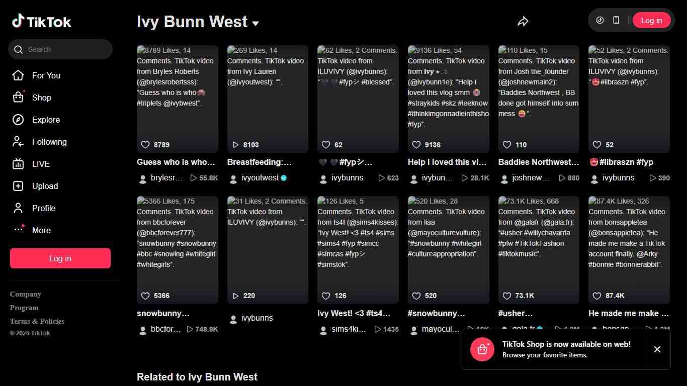 Ivy Bunn West TikTok