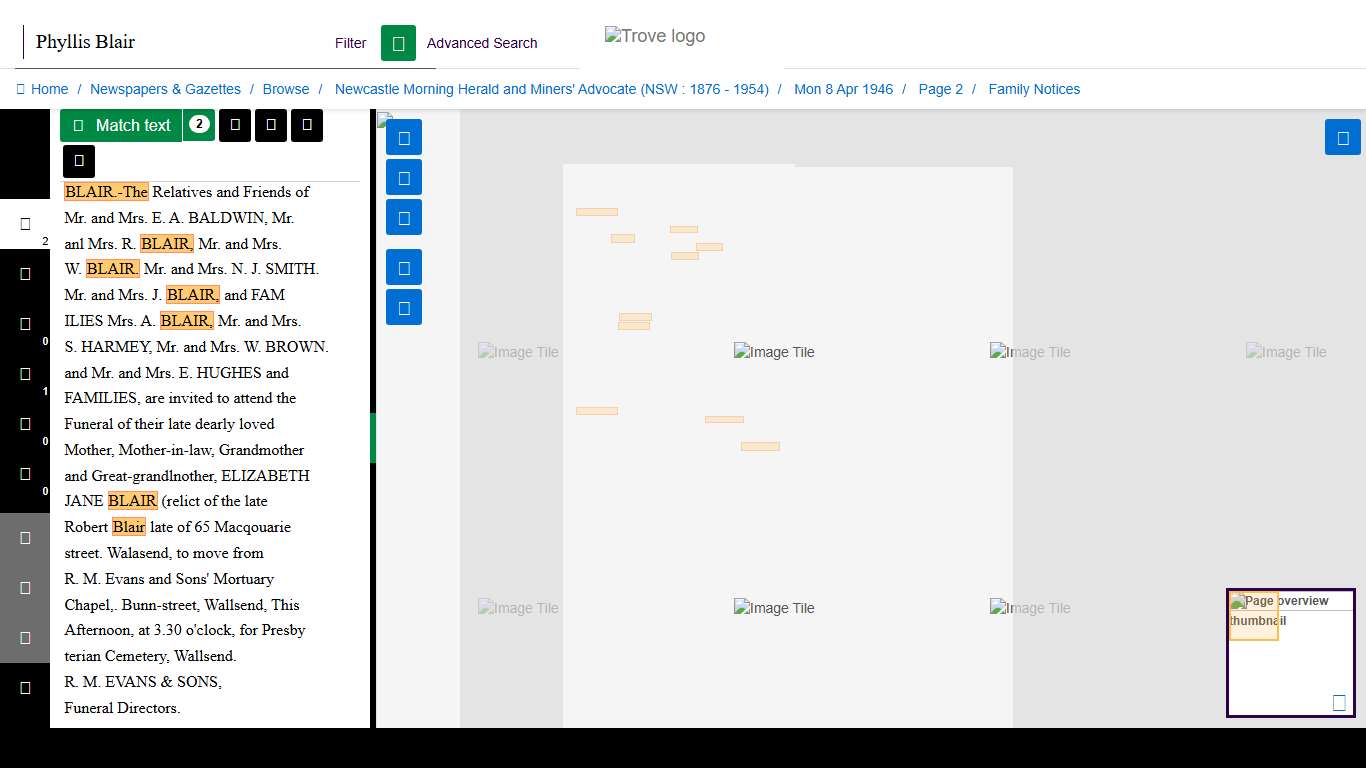 08 Apr 1946 - Family Notices - Trove